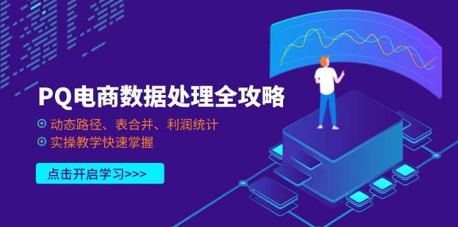 （14240期）PQ电商数据处理全攻略，动态路径、表合并、利润统计，实操教学快速掌握-豪合科技站