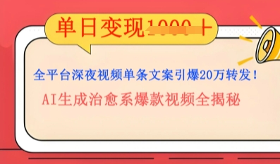 全平台深夜文案新风口：DeepSeek生成百万播放量金句，治愈系内容涨粉速度快4倍-豪合科技站